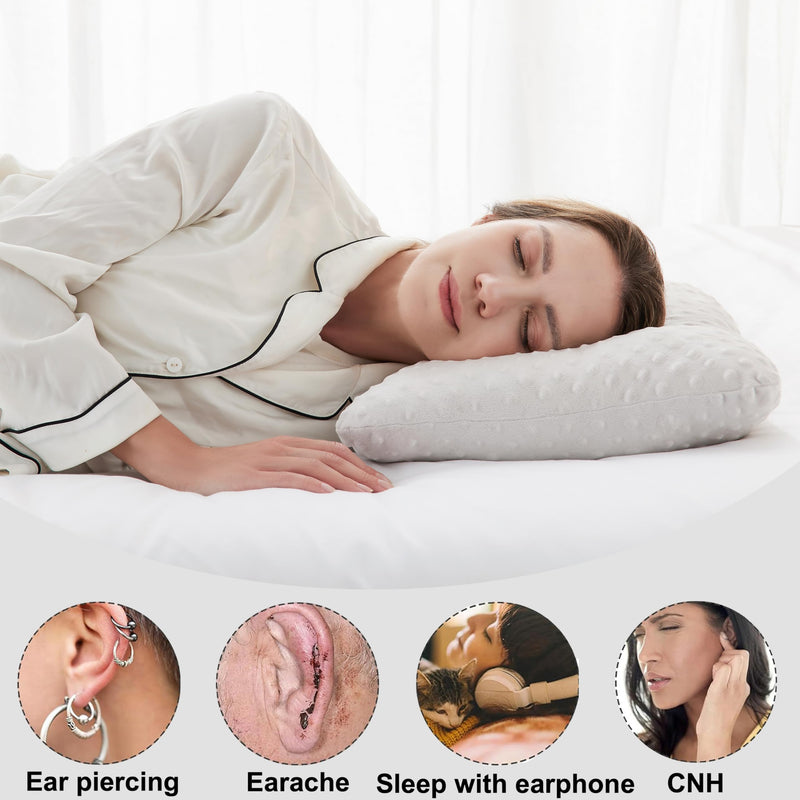 [Australia] - Ear Piercing Pillow for Side Sleeping,Piercing Pillow for Side Sleepers,Ear Hole Donut Pillow for Ear Piercing, Earring Cushion 