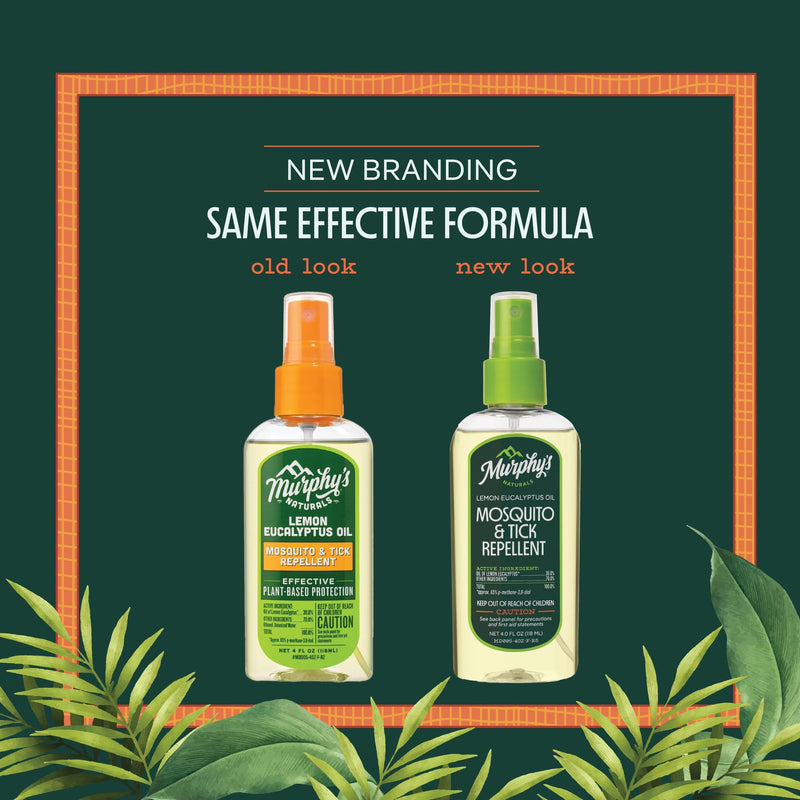 [Australia] - Murphy's Naturals Mosquito & Tick Bug Repellent Spray, Oil of Lemon Eucalyptus for Skin + Outdoor Gear, DEET-Free, 4 Ounce Pump, 2-Pack 2 Fl Oz (Pack of 2) 