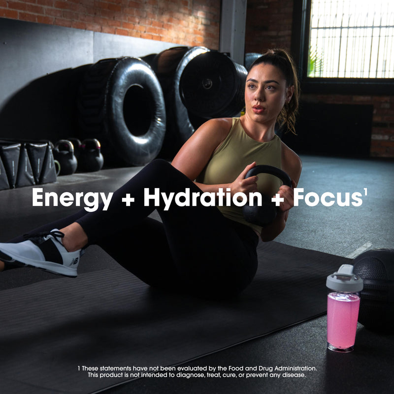 Optimum Nutrition, Amino Energy Powder Plus Focus, with Bcaa, Electrolytes, and Caffeine, Watermelon, 30 Servings | Contains BCAAs, Electrolytes, 100 mg Caffeine, 5g Amino Acids, Zero Sugar, Supports Hydration, Banned Substance Tested