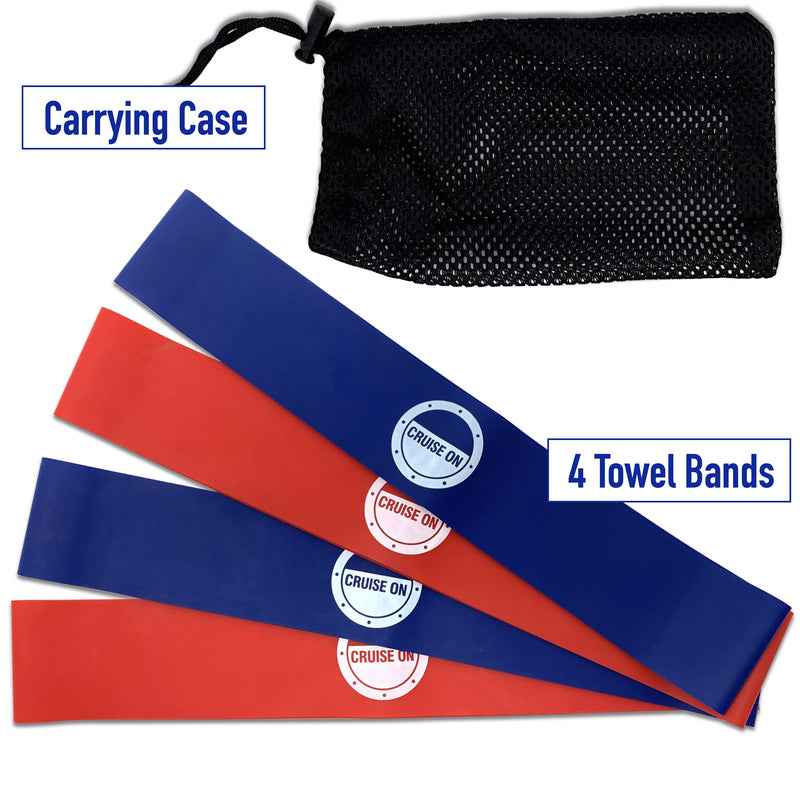 Disney Cruise Essentials (4 Items) Luggage Tag Holders, Hanging Organizer, Towel Bands & Cruise Lanyards with Retractable Reel
