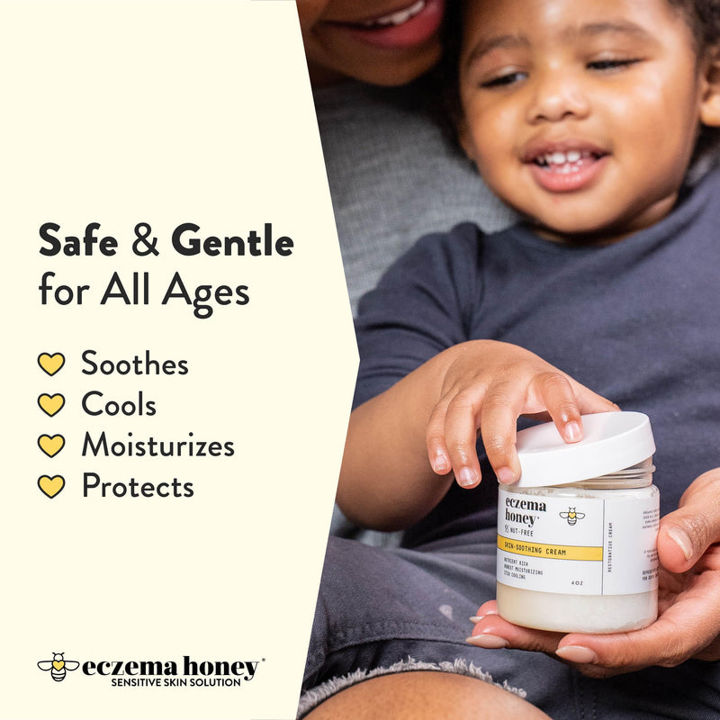 [Australia] - ECZEMA HONEY Nut-Free Original Skin-Soothing Cream - Honey Lotion For Dry & Sensitive Skin - Natural Eczema Cream for Adults & Kids - Itchy Relief Cream for Eczema, Psoriasis, Dermatitis & More (4 Oz) 