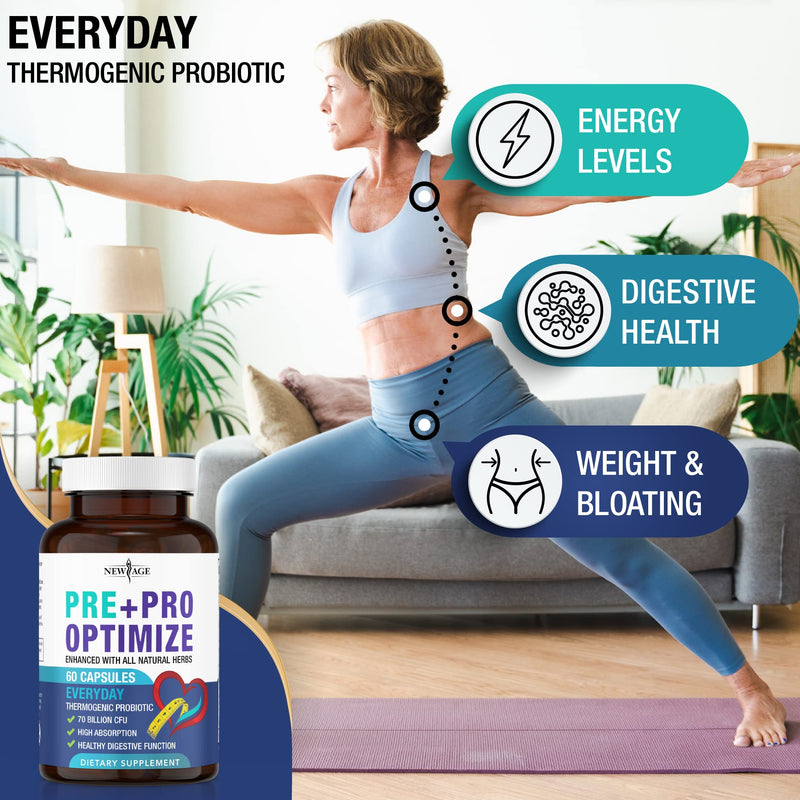 [Australia] - Pro Optimize Probiotics for Women, Menopause, 70 Billion CFU, Digestive Health - Relief for Bloating, Hot Flashes, Joint Support, Night Sweats - Gut Health & Metabolism - Dong Quai (60 (Pack of 1)) 60 (Pack of 1) 