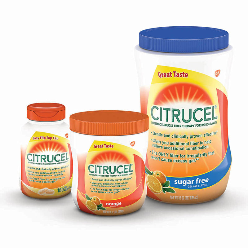 [Australia] - Citrucel Fiber Therapy Caplets for Irregularity, Easy to Swallow Methylcellulose , 180 Count 180 Count (Pack of 1) 