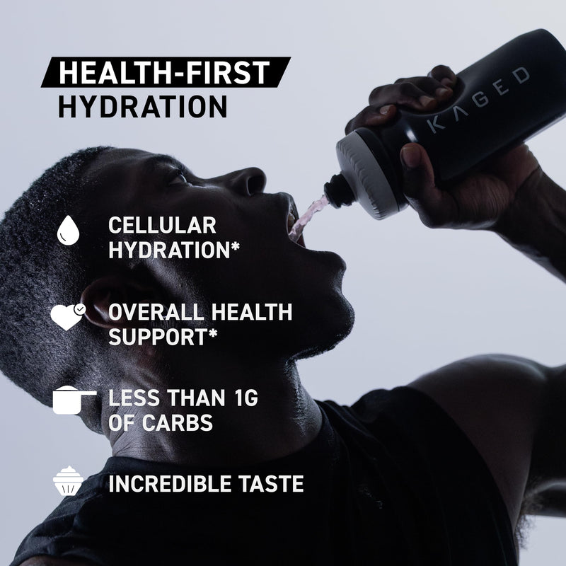 [Australia] - Kaged Hydration Electrolytes Powder | Glacier Grape | Hydra-Charge Sports Drink Mix | Pre, Post, Intra Workout | Low Carb, Vegan, Gluten Free | Supplements for Men & Women | 60 Servings 