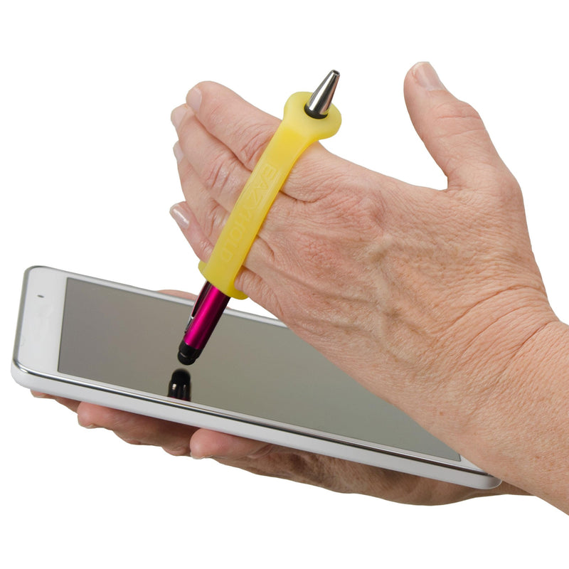 [Australia] - EaZyHold Art Pack - Silicone Adaptive Universal Cuff for Hand Grip Support, Daily Living Mobility Aid, Secure Hold on Pencils, Paint Brushes, Markers, Makeup - 4 Pack 