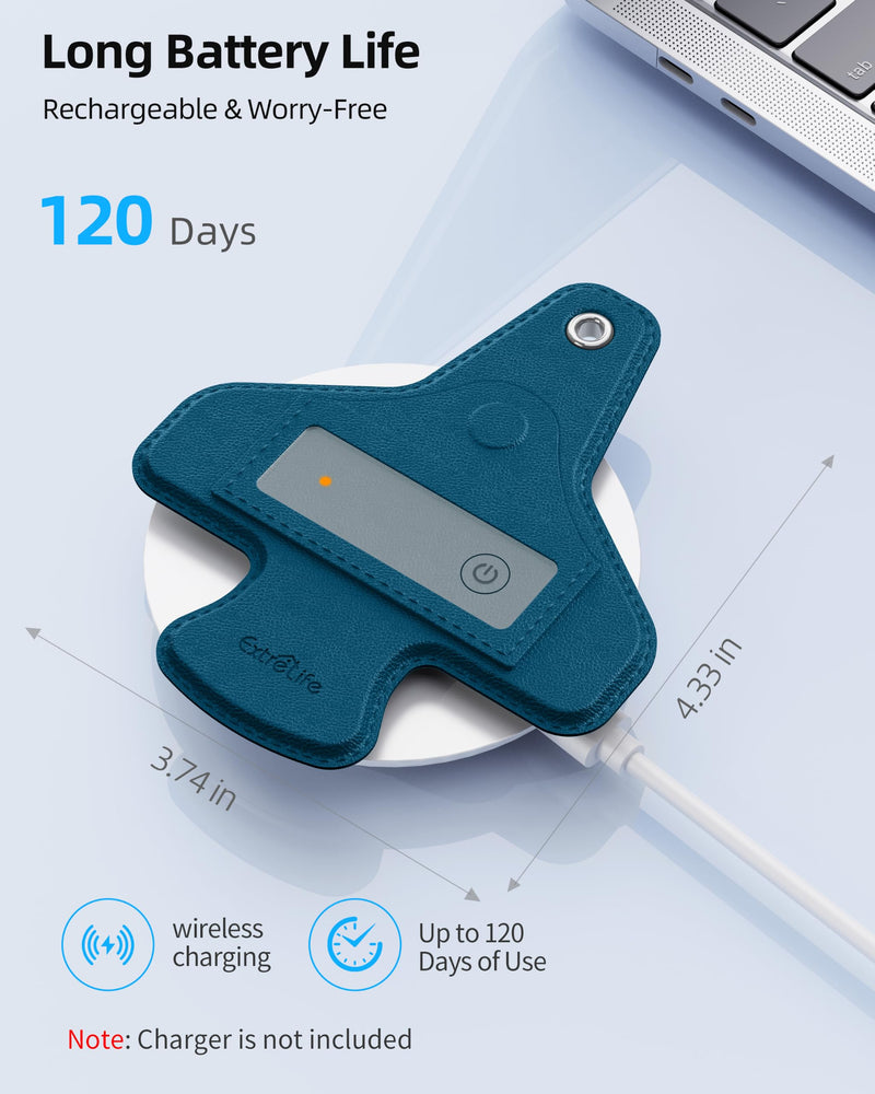 Luggage Tag, Built-in Smart Bluetooth Tracker, Plane Travel Essentials | Item Finder Compatible with Apple Find My (iOS) & Google Find Hub (Android) for Luggage, Bag and More, Rechargeable, Black