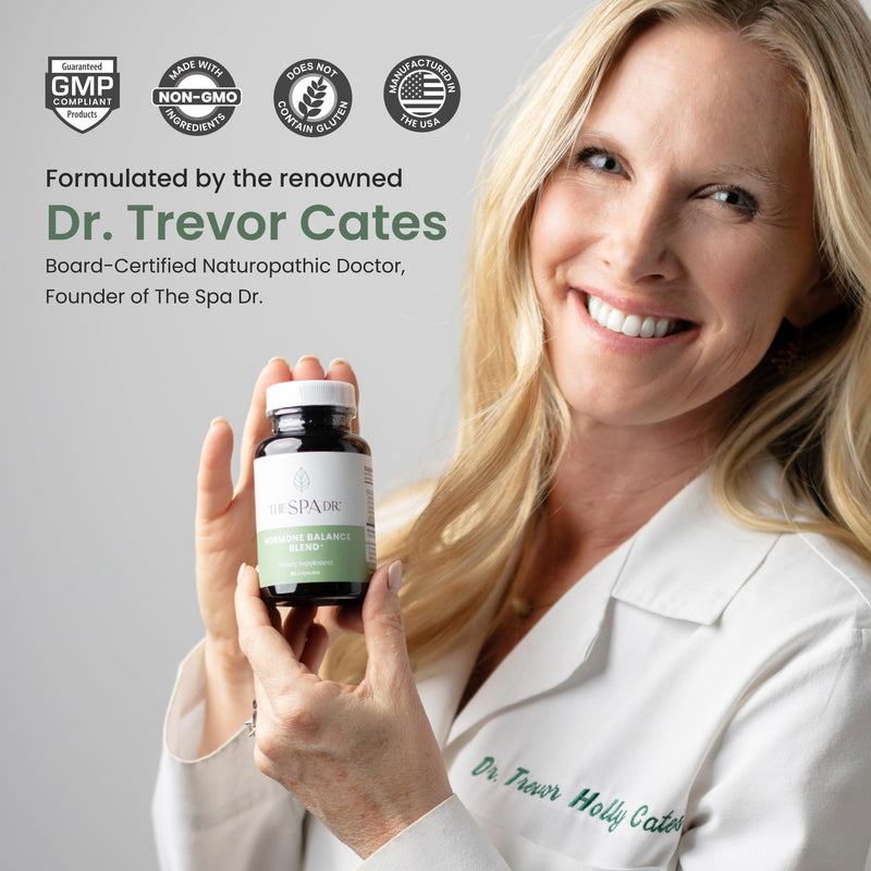 [Australia] - The Spa Dr. Hormone Balance for Women - Menopause Supplements for Women with Saw Palmetto, Chaste Tree Berry, Dong Quai for Night Sweats, Hot Flashes & Mood Swings - Menopause Support - 60 Capsules 