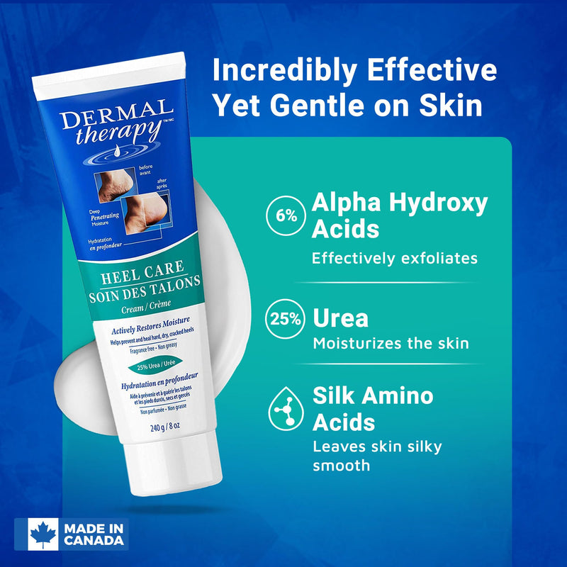 [Australia] - Dermal Therapy Heel Care Cream - Moisturizing Treatment that Repairs and Heals Dry, Rough, Cracked Heels and Feet | 25% Urea and 6% Alpha Hydroxy Acids (3oz+8oz Bundle) 5.5 Fl Oz (Pack of 2) 