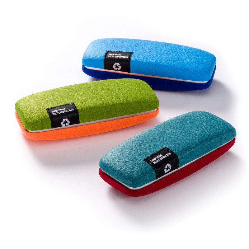 [Australia] - FEFI - Hardcase glasses case with felt cover made from recycled PET bottles, green 