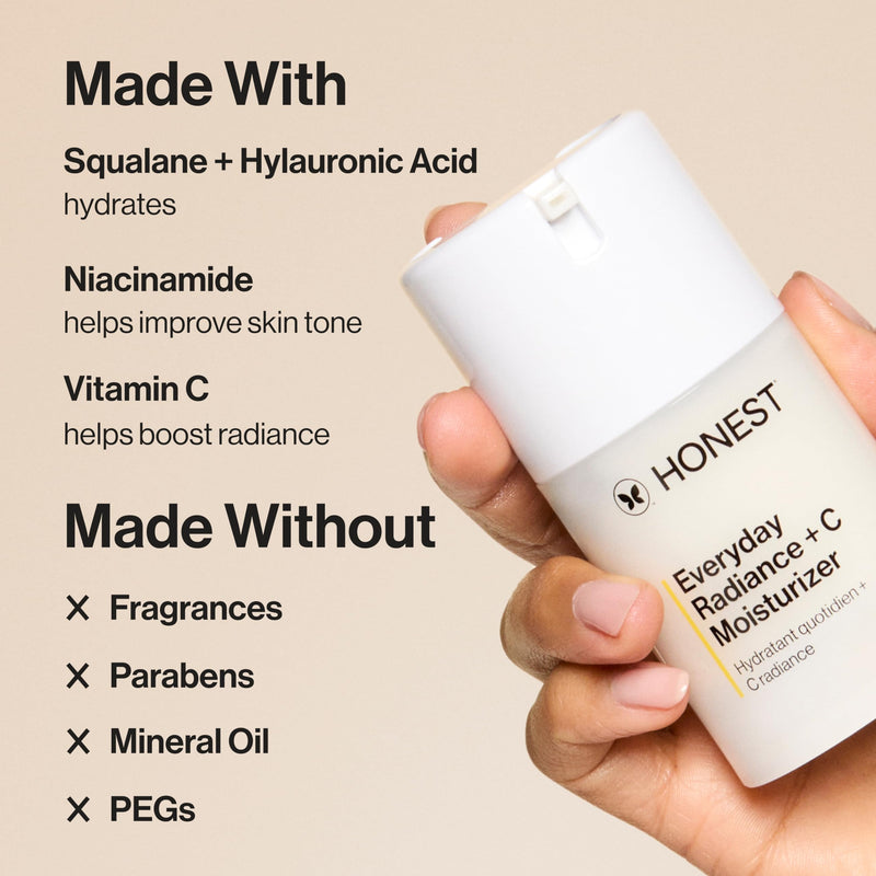 Honest Beauty Everyday Radiance Vitamin C Moisturizer, 1.7 fl oz Radiance Moisturizer