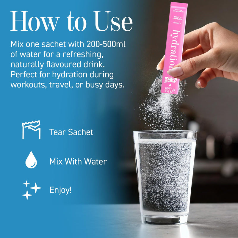 Applied Nutrition - Coleen Rooney - Hydration Powder - Coconut Water Infused - Best Electrolyte Drink Mix - Best Travel Hydration Sachets - Rapid Hydration Formula (14 Sachets - 7g Each) (Very Berry) Very Berry