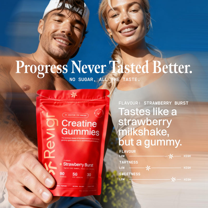 Creatine Monohydrate Gummies 5000mg – 90 Vegan Sugar-Free Gummies, Lab Tested with COA, Pre-Workout & Muscle Recovery for Men & Women, 1 Month Supply Strawberry Burst