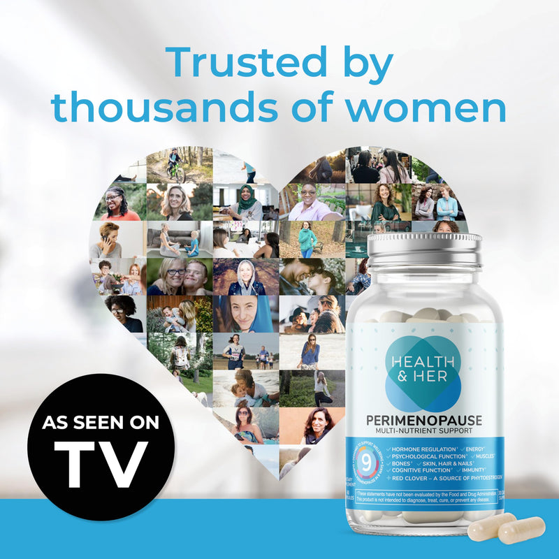 Health & Her Perimenopause & Mind+ - Multi-Nutrient and Cognitive Function Support Bundle (1-Month Supply)