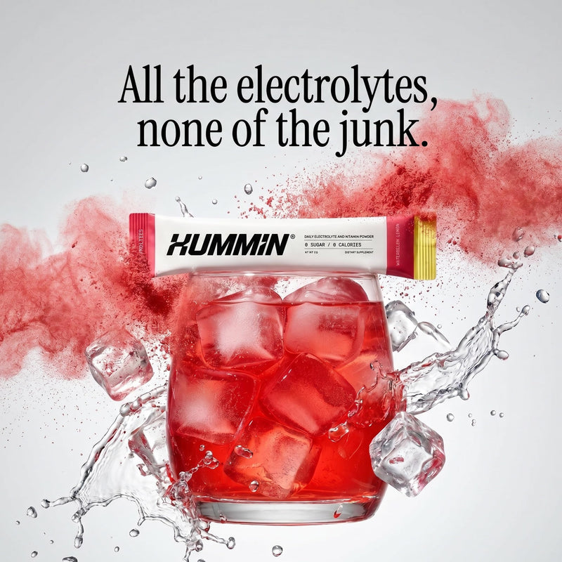 Hummin® Electrolyte Powder Sachets | Zero Sugar | Zero Calories | 30 Sachets | 6 Electrolytes | Hydration Powder with Vitamin B12, C & Zinc | Variety Pack