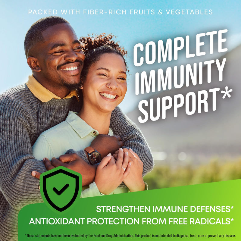 [Australia] - Fruits and Veggies Supplement - High Fiber Supplement for Immunity, Gut & Energy - Super Reds & Super Greens Supplements with Marshmallow Root - 240 Reds and Super Greens Powder Superfood Capsules 120 Count (Pack of 2) 