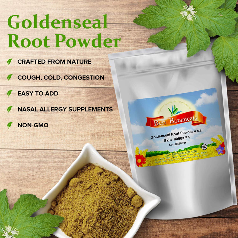 [Australia] - Best Botanicals Goldenseal Root Powder 4 oz. 4 Ounce (Pack of 1) 
