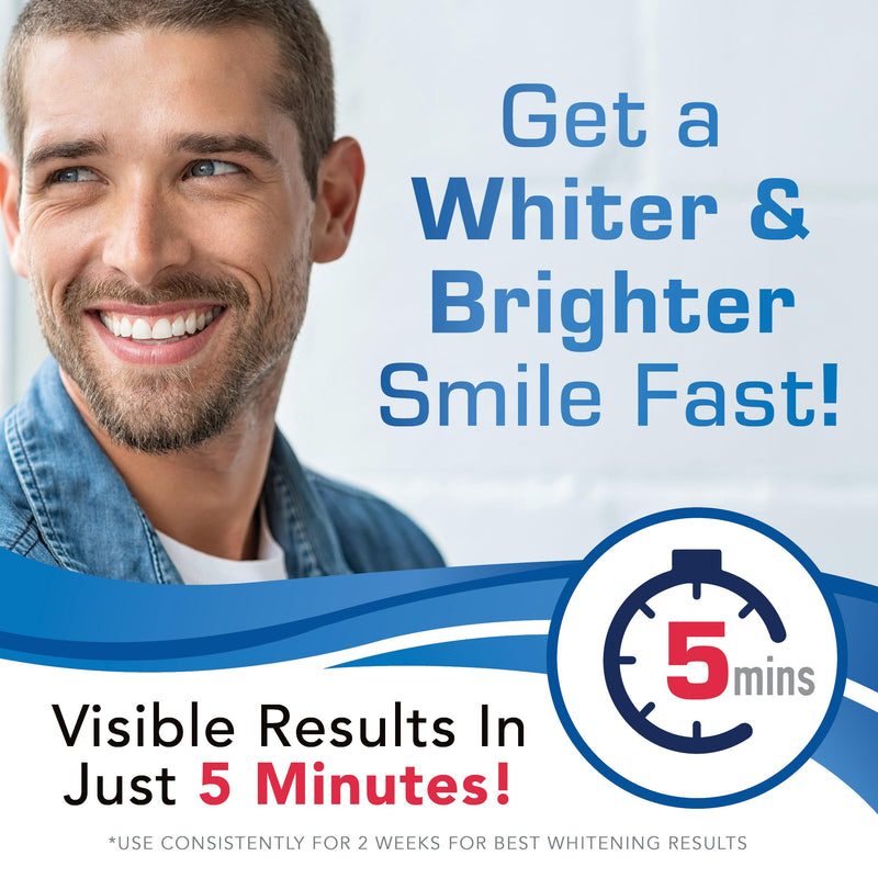Plus White Whitening Kit - 5 Minute Speed Whitening Gel & Comfort Fit Mouth Tray - Professional Teeth Whitening Kit w/Dentist Approved Ingredient for Tooth Whitening (2 oz) 2 Ounce (Pack of 1)