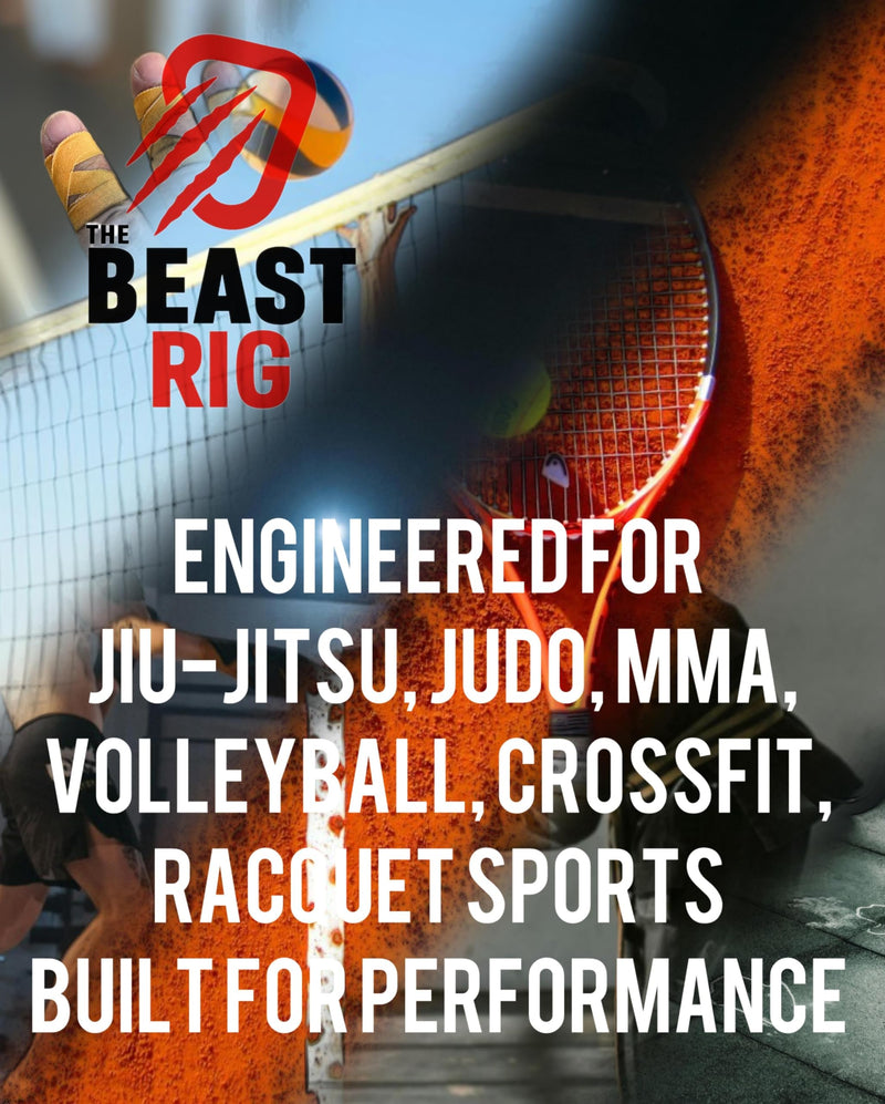 Athletic Tape for Jiu-Jitsu (BJJ), Judo, MMA, Crossfit, Volleyball and Racket Sports (8 Rolls - 45 feet per roll) (Orange) Orange