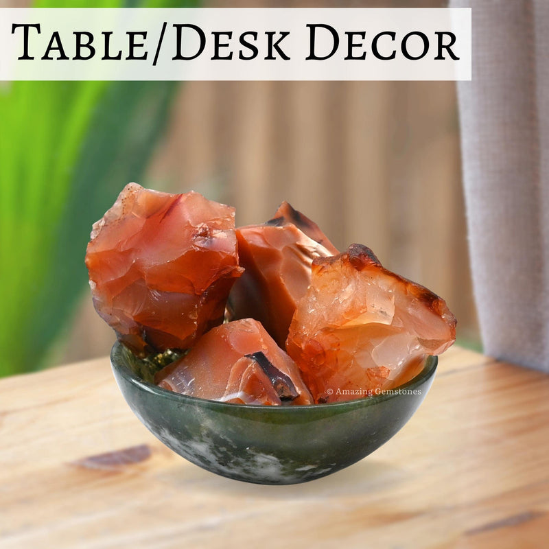 [Australia] - 2 Pieces Carnelian Raw Crystals and Healing Stones, Natural Rocks for Tumbling and DIY Raw Stones and Crystals 2 Pieces 