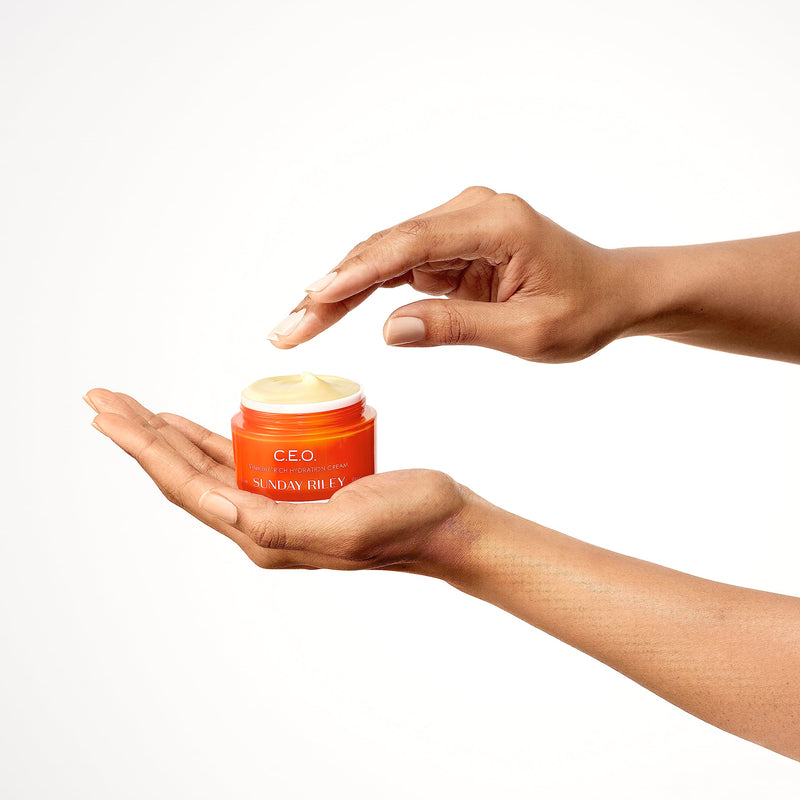 Sunday Riley C.E.O. Vitamin C Rich Hydration Cream Face Moisturizer 0.5 Fl Oz (Pack of 1)