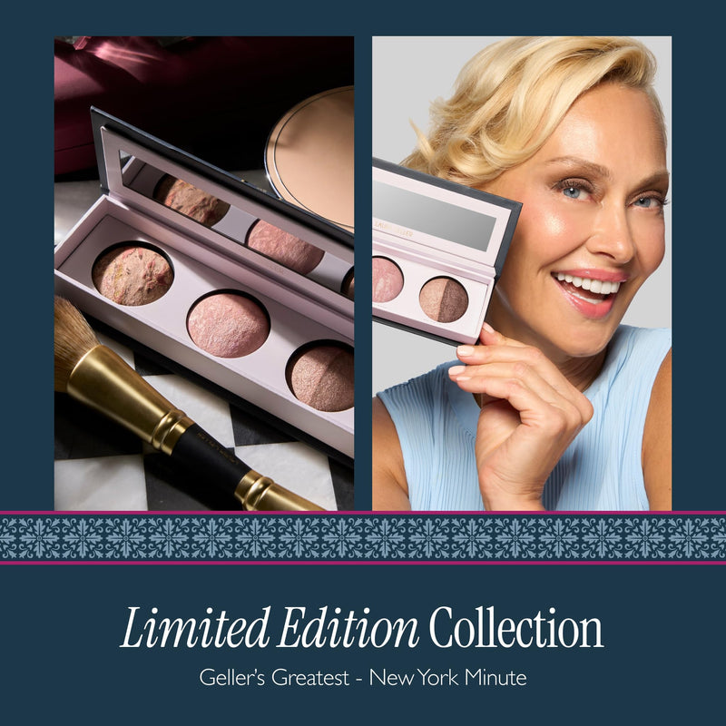 [Australia] - LAURA GELLER NEW YORK Geller's Greatest New York Minute Face & Eye Palette - Includes Blush, Bronzer and Eyeshadow Duo - Travel-Friendly Makeup Compact for Mature Skin 