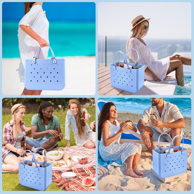 XYFuuee Beach Bag Organizer Inserts for X Large Bogg Bag Accessories, Strap Wrap for Bogg Bag Accessories, Adjustable Crossbody Replacement Straps