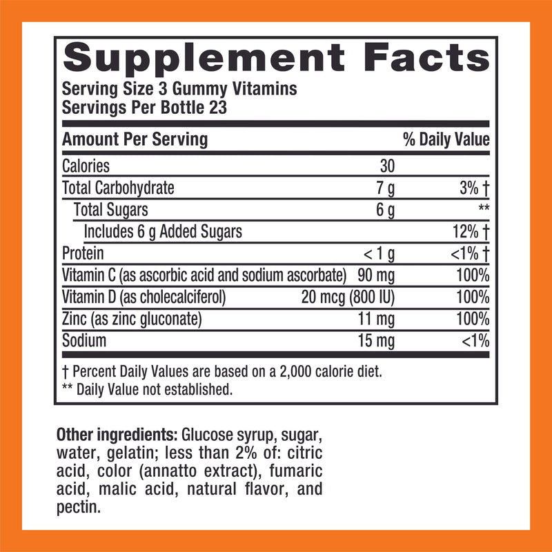 Zicam Daily Immune Support Gummy Supplement, Citrus Strawberry, 70 Count | Antioxidant Support, Easy-to-Take Gummies, Zinc, Vitamin C, Vitamin D 70 Count (Pack of 1)