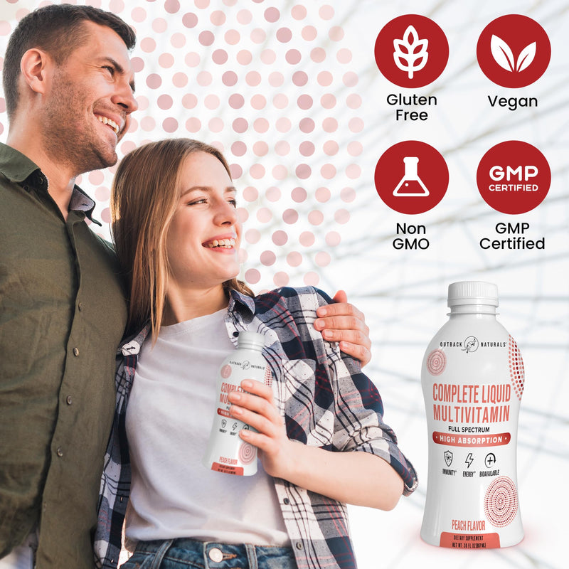 Complete Liquid Multivitamin – High Absorption Blend of Vitamins, Minerals, Amino acids, probiotics & superfoods for Immune, Energy, Joint Health & More. No Sugar Added 30 Servings
