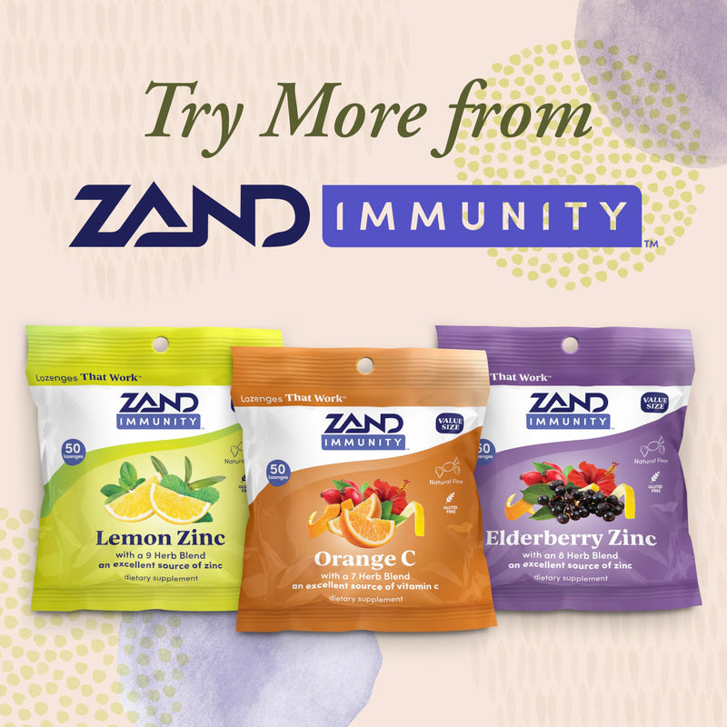 ZAND Immunity Orange C Vitamin C Throat Lozenges 2 Pack, 50ct ea