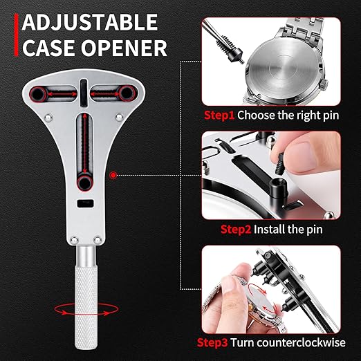 Watch Band Tool Kit - Watch Link Remover, Spring Bar Tool Set for Watch Repair and Watch Band Replacement