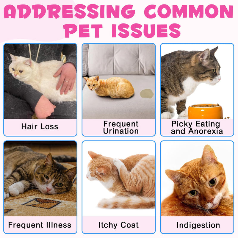 Liquid Collagen for Cats,Collagen for Cats,Cat Collagen Skin and Coat Supplement,Daily Collagens Drops Supports,Support Digestive Health, Cat Collagens Drops with Biotin 60ml