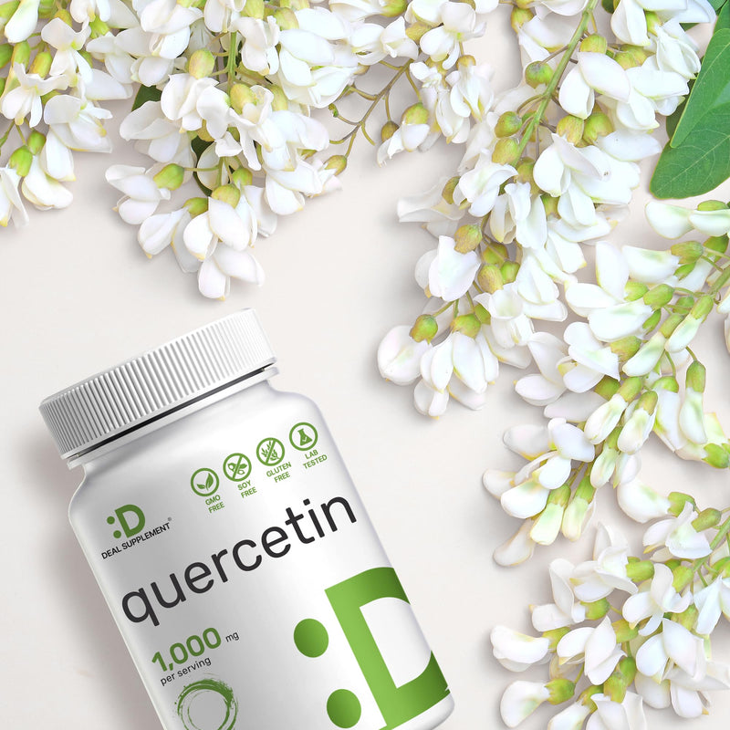 [Australia] - Quercetin 1,000mg Per Serving, 300 Capsules ‚Äì Healthy Immune Support Supplements, High Bioavailable Flavonoids, Natural Antioxidant ‚Äì Non-GMO, Soy Free, No Gluten 
