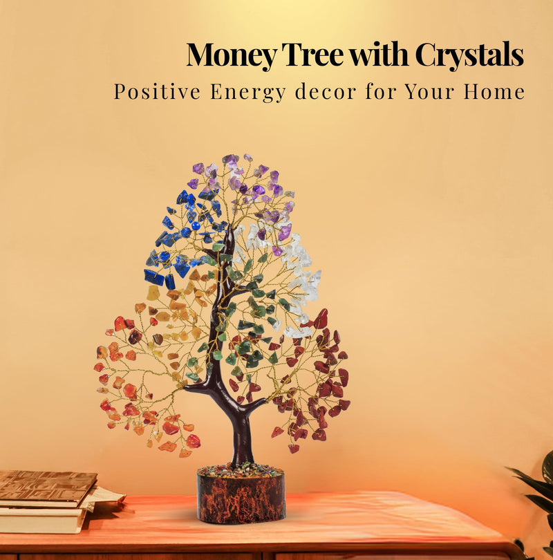 [Australia] - PYOR 7 Chakra Tree of Life, House Warming Gifts New Home, Birthday Gifts for Women, Healing Crystals, Money Tree, Home Office Decor, Office Desk Accessories, Crystals and Healing Stones A-7chakra Tree 