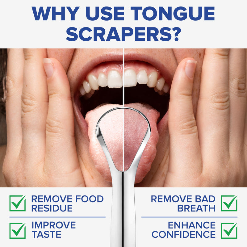 [Australia] - Tuthi Oral Probiotics & Tongue Scraper – Bad Breath Treatment for Adults – Dental Probiotics for Teeth and Gums – Supports Fresh Breath – 60 Chewable Tablets 