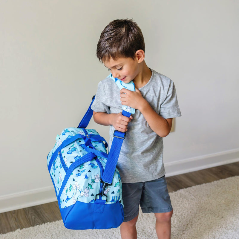 Wildkin Unisex Kid's School 18 x 9 x 9 inches Blue Dino
