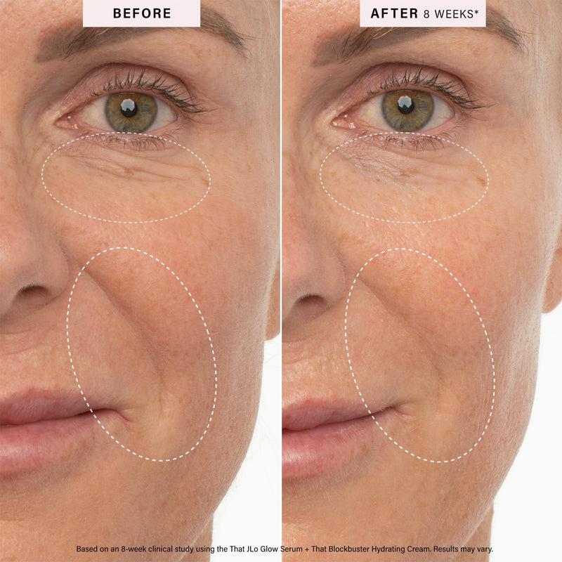 [Australia] - JLO BEAUTY That JLo Starter Kit | Includes Serum, Cleanser, and Cream, Gently Tightens, Clears, Brightens, and Hydrates for Smooth, Radiant Skin 