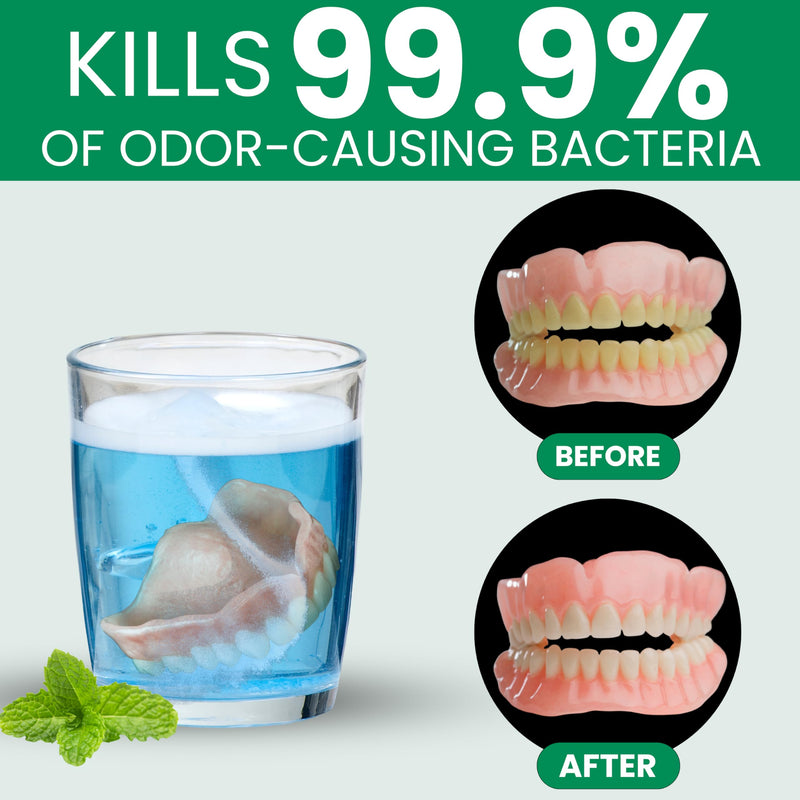 Pro Tech Retainer Cleaner - 180-220 Cleanings (0.17 Per Cleaning) 22 Pack/6 Month Supply - For Clear Aligners, Dentures, Retainers, Mouth Guards & Night Guards - Cleaning Crystals, Mint 22 Count (Pack of 1)