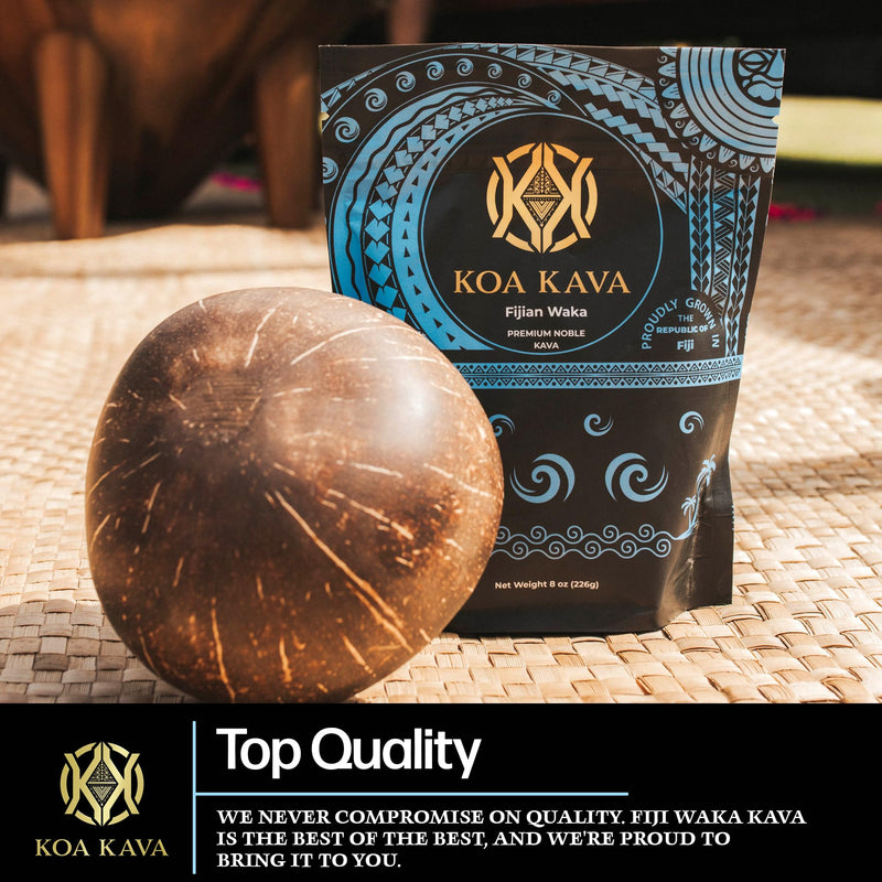 [Australia] - Koa Kava Fiji Kava Powder- Premium Noble Waka Kava Tea made from Lateral Kava Root in Savusavu, Fiji. 1 LB 16 Ounce 