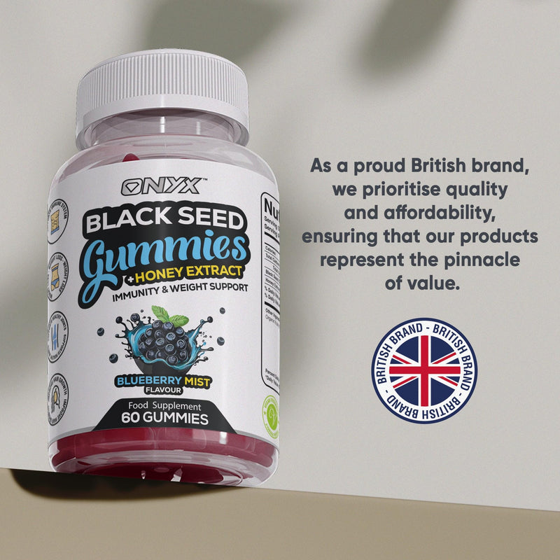 Black Seed Oil Gummies 2000mg with Honey Extract – Halal, Immunity & Weight Support, Hair Growth & Joint Support, Vegan & Vegetarian – 60 Gummies (30 Servings) 1
