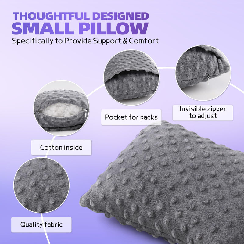 Hysterectomy Recovery Pillow with Hot/Cold Pack Pocket - Abdominal Surgery Recovery Pillow for Women, C-Section & Tummy Tuck Must Haves, Post Op Support Cushion (Grey) Grey