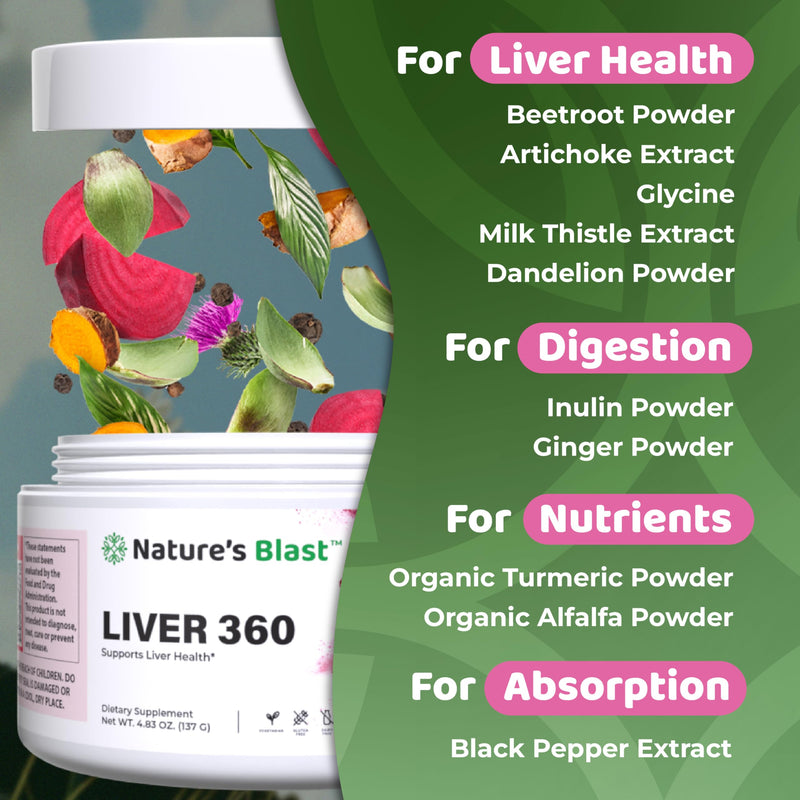 [Australia] - Liver 360 - Liver Cleanse Detox & Repair Powder with Milk Thistle, Turmeric & Artichoke Extract Fruit Punch Flavor ‚Äì 30 Servings 