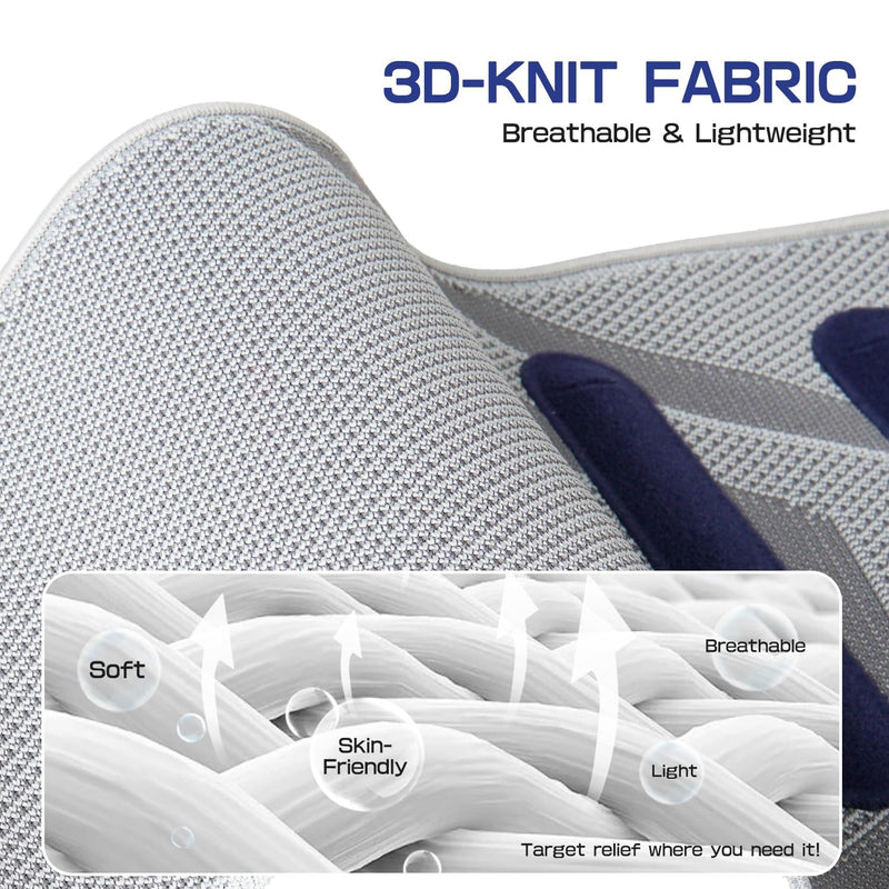 [Australia] - Lower Back Brace for Pain Relief & Posture Correction - Bionic Y-Back Support System with Adjustable 3D Knit Belt, Breathable Lumbar Pad - Medical Grade for Herniated Disc,Arthritis XX-Large BLUE 