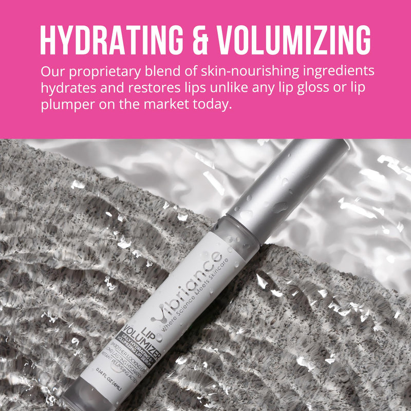 Vibriance Hydrating Lip Volumizer - Plumping Lip Gloss with Hyaluronic Acid - Lip Plumper Smooths Lines and Wrinkles | 0.14 fl oz (4 ml)