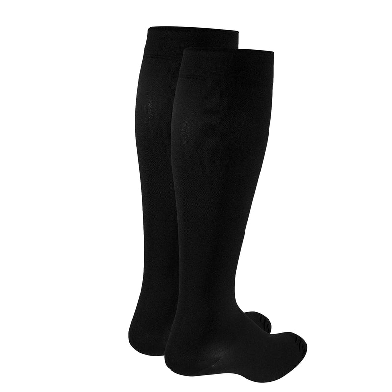 [Australia] - Truform Surgical Stockings, 18 mmHg Compression for Men and Women, Knee High Length, Closed Toe, Black, Medium Medium (1 Pair) 