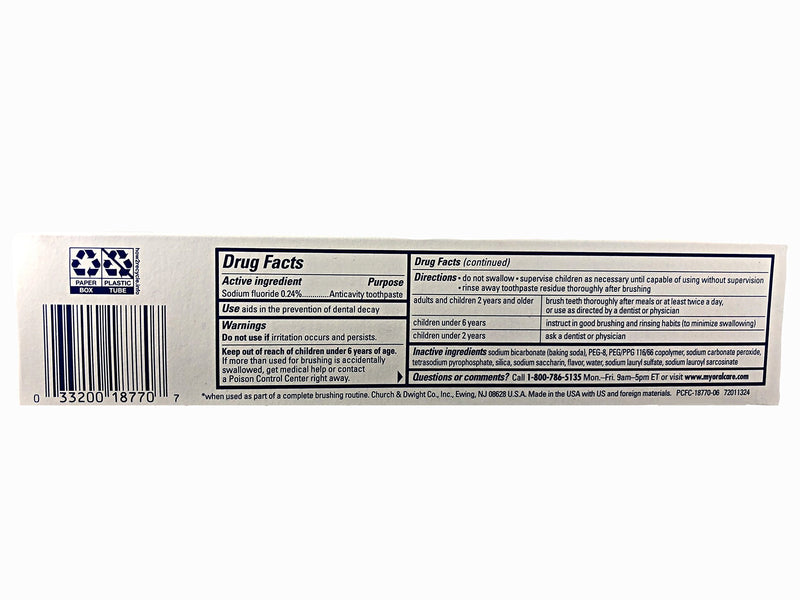 [Australia] - A&H Peroxicare Tart Size 6z Arm & Hammer Peroxicare Baking Soda Toothpaste & Tartar Control Fresh Mint (Pack of 5) 
