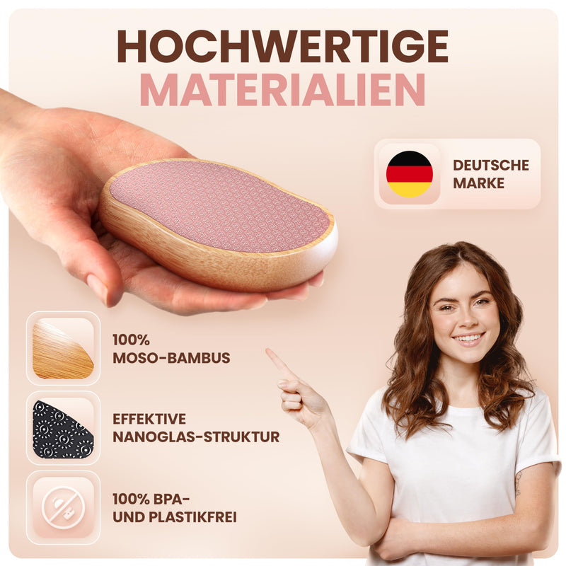 [Australia] - BAMBUA callus remover - [100% anti-callus effect] callus removal foot - for foot care for beautiful feet - effective callus planer - professional pedicure - premium callus file (pink) pink 
