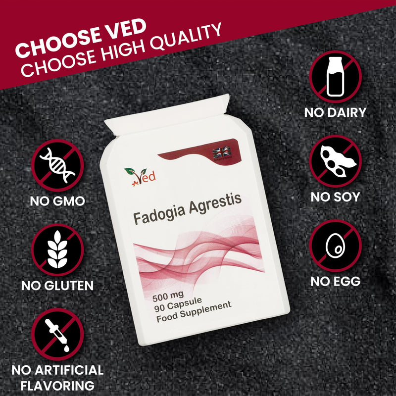 [Australia] - Ved Fadogia Agrestis, 20:1 stem extract, muscle growth - muscle regeneration - sports performance, 90 capsules (supply for 3 months) 