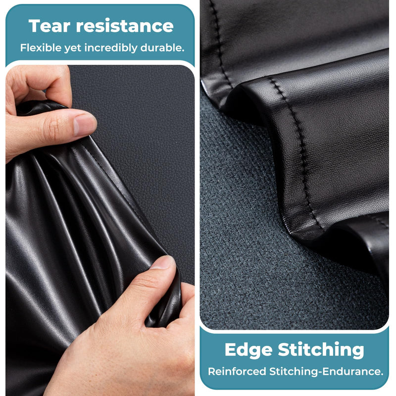 [Australia] - Noverlife 70x32in Massage Table Cover Protector, PU Leather Lash Bed Cover Reusable&Wipeable Esthetician Bed Covers Massage Beds Covers, Replacement Wax Mat for Beauty Salon Spa Tattoo - Black 