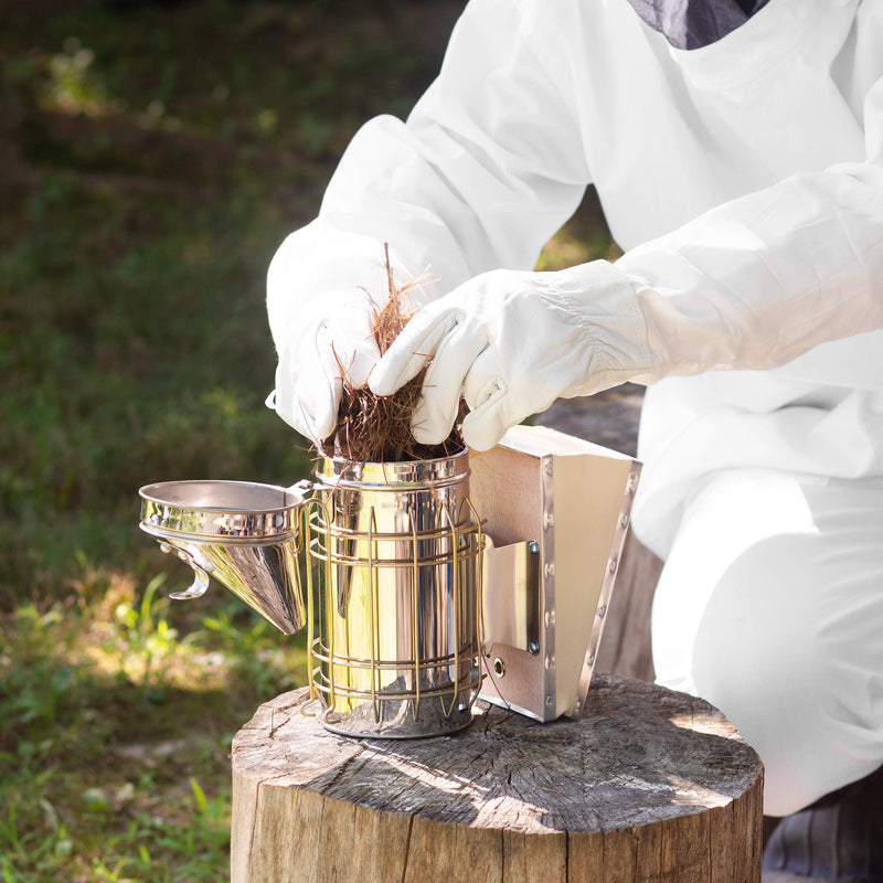 [Australia] - VIVO Professional White Extra Large Beekeeping Suit, Jacket, Pull Over, Smock with Veil BEE-V105XL X-Large - Jacket 