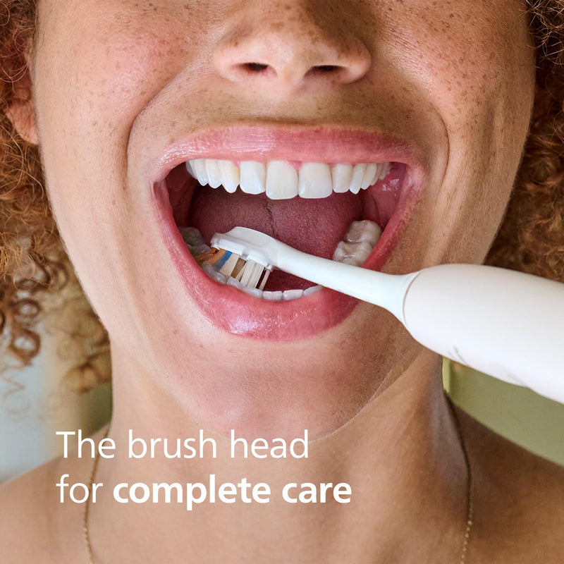 Philips Sonicare A3 All-in-One Brush Heads, 2-Pack, 6 Month Supply, White | 2000% More Plaque Removal¹, 100% Whiter Teeth², BrushSync Reminder, Up To 62,000 Bristle Movements Per Min, HX9092/77 1 Count (Pack of 2)